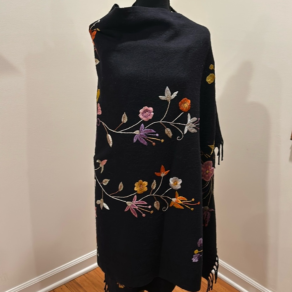 Vintage Bohemian Wool Scarf.